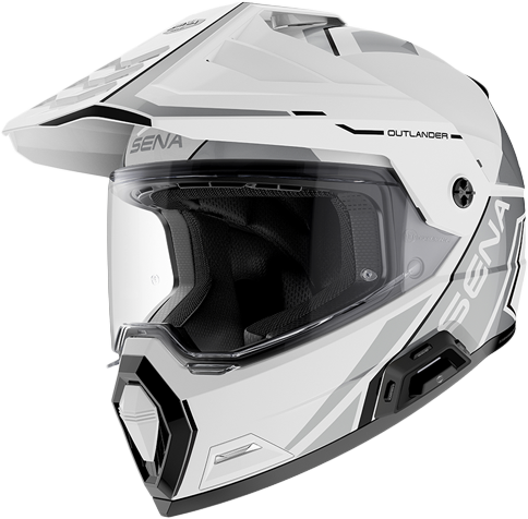 Outlander  Smart Ds Helmet White Lg