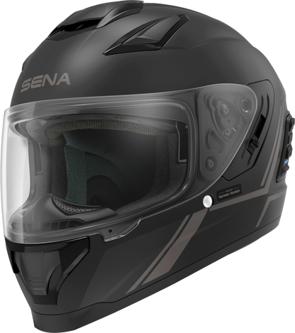 Stryker Full Face Helmet With Mesh Intercom Matte Black Xl