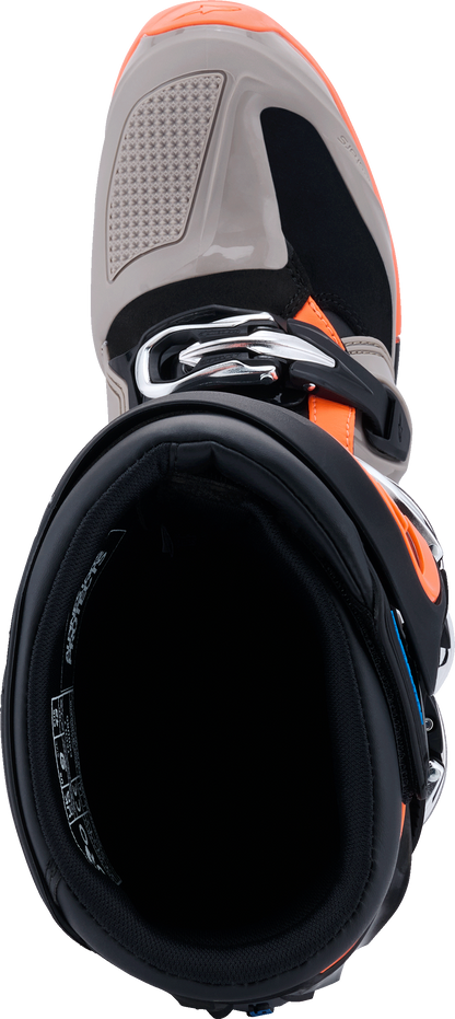 Tech 7 Enduro Blk/Warm Gry/Orange Fluo 11