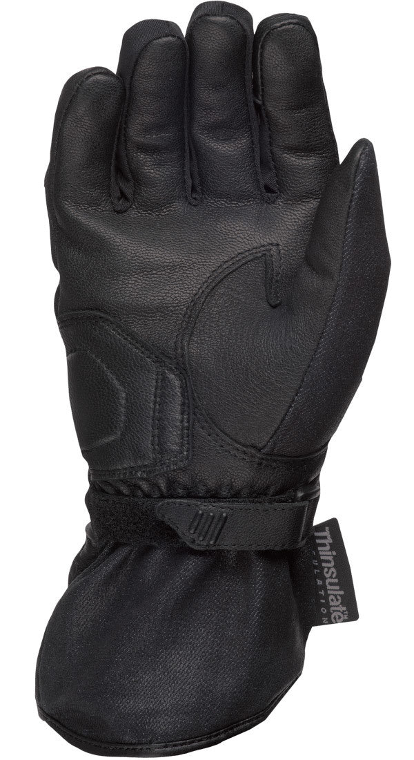 Women's Black Rose Gloves Black Sm