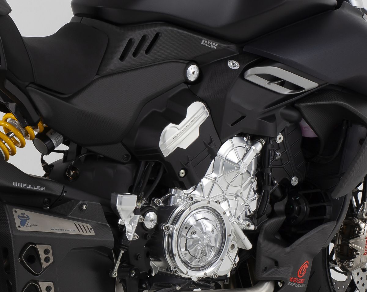 Motocorse Aluminum Frame plugs for the Ducati Diavel V4
