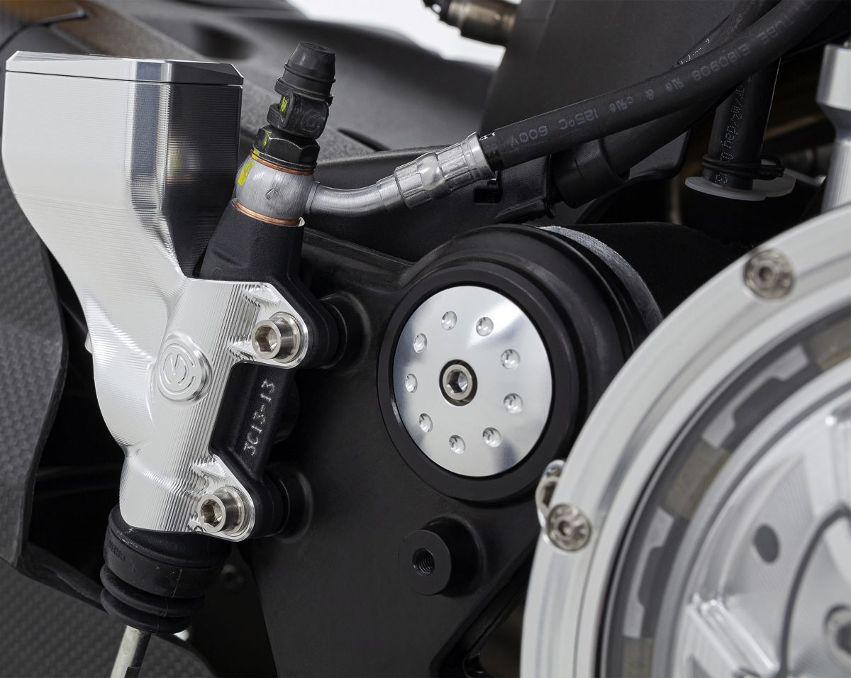 Motocorse Aluminum Frame plugs for the Ducati Diavel V4