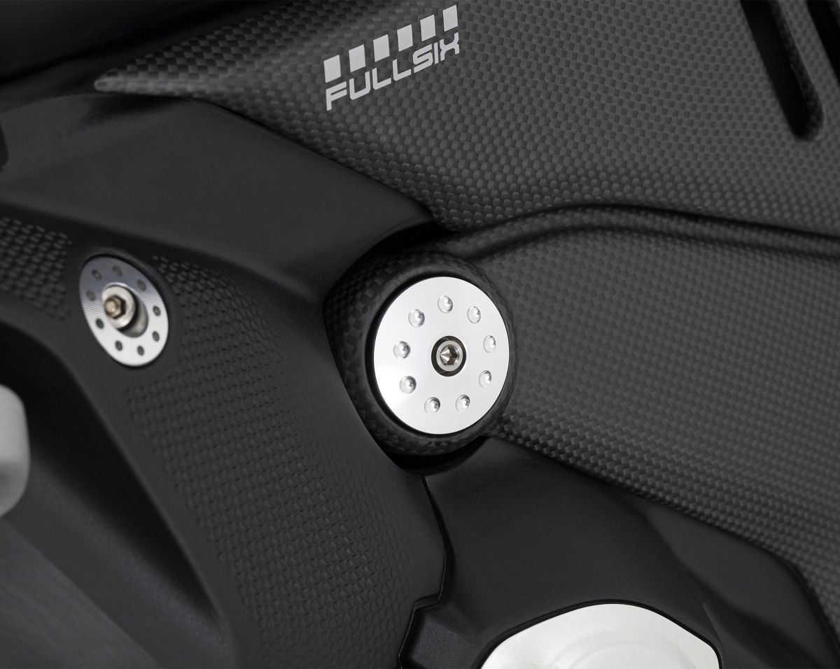 Motocorse Aluminum Frame plugs for the Ducati Diavel V4