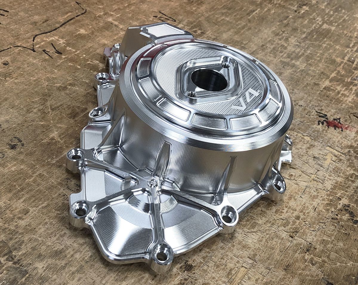 Motocorse Billet Aluminum Alternator Crankcase Cover for the Ducati Diavel V4