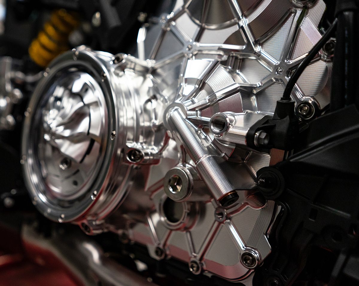 Motocorse Billet Aluminum Clutch Crankcase Cover for the Ducati Diavel V4