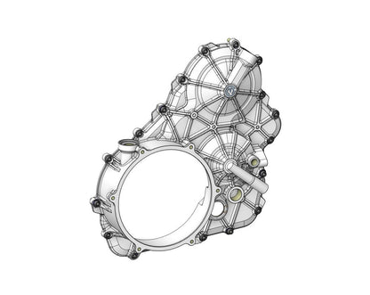 Motocorse Billet Aluminum Clutch Crankcase Cover for the Ducati Panigale V4 (2025+)