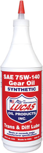 Synthetic Gear Oil 75w140 1 Qt (12/Case  Sold Ea)