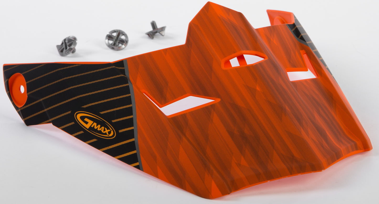 Visor W/Screws Colfax Mx 46 Matte Orange/Black Md 2x