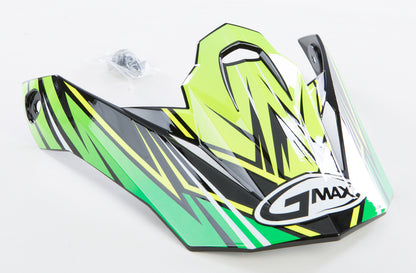 Visor W/Screws Raz Mx 86 Green/Hi Vis Yellow