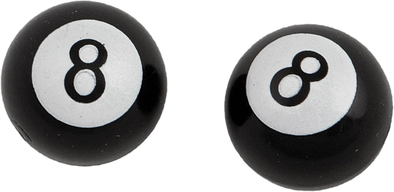 Valve Stem Caps 8 Ball Pr