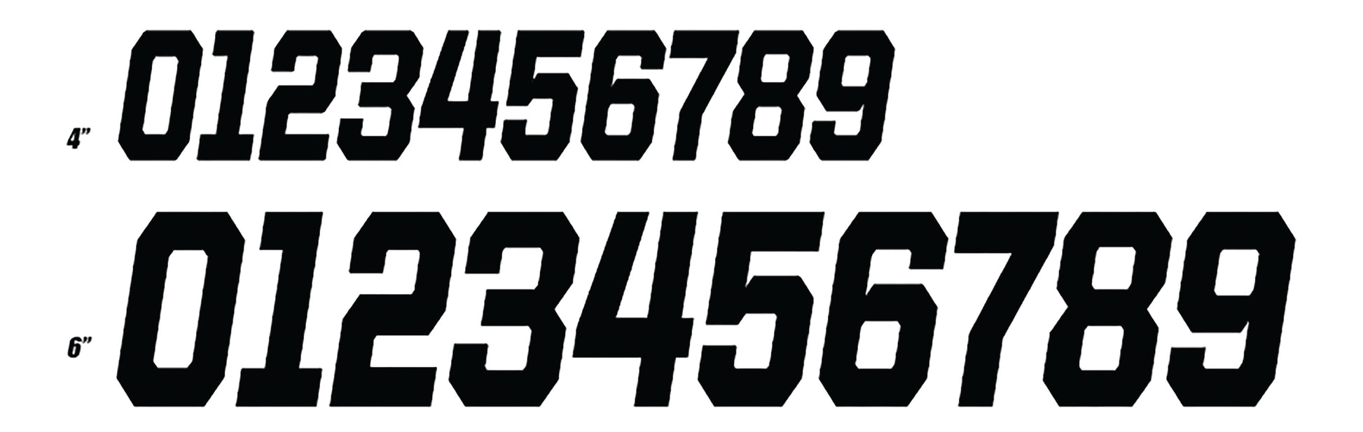 #4 Black 4 Race Series 3/Pk