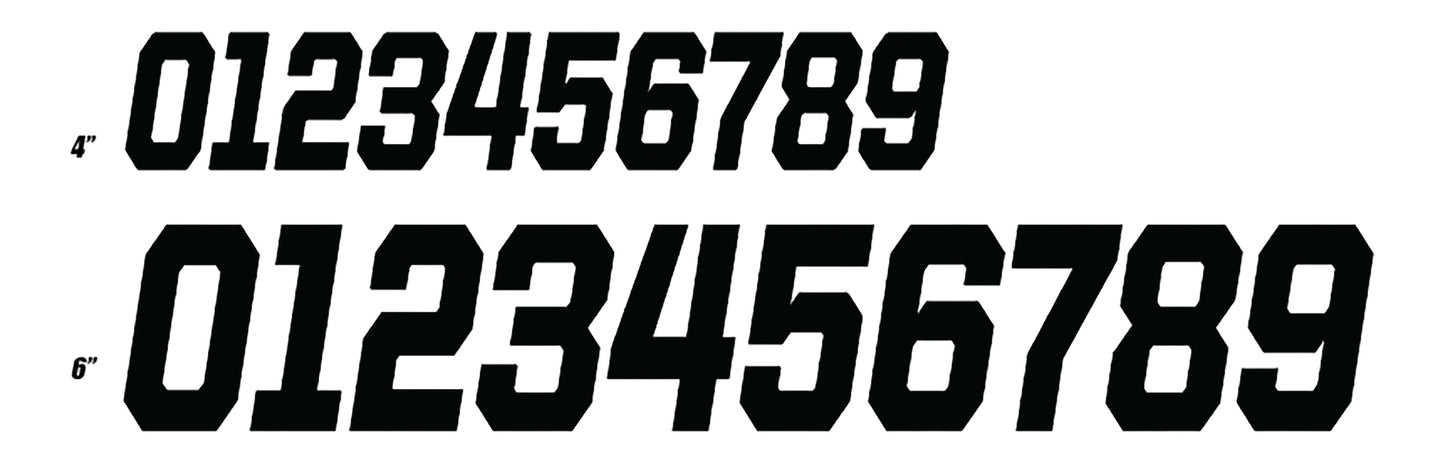 #7 Black 6 Race Series 3/Pk