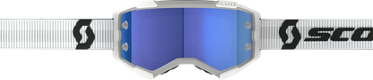 Fury Goggle White Blue Chrome Works