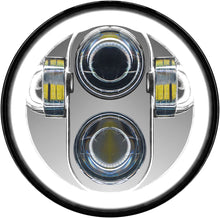 5 3/4" Led Headlight With Full Halo Chrome