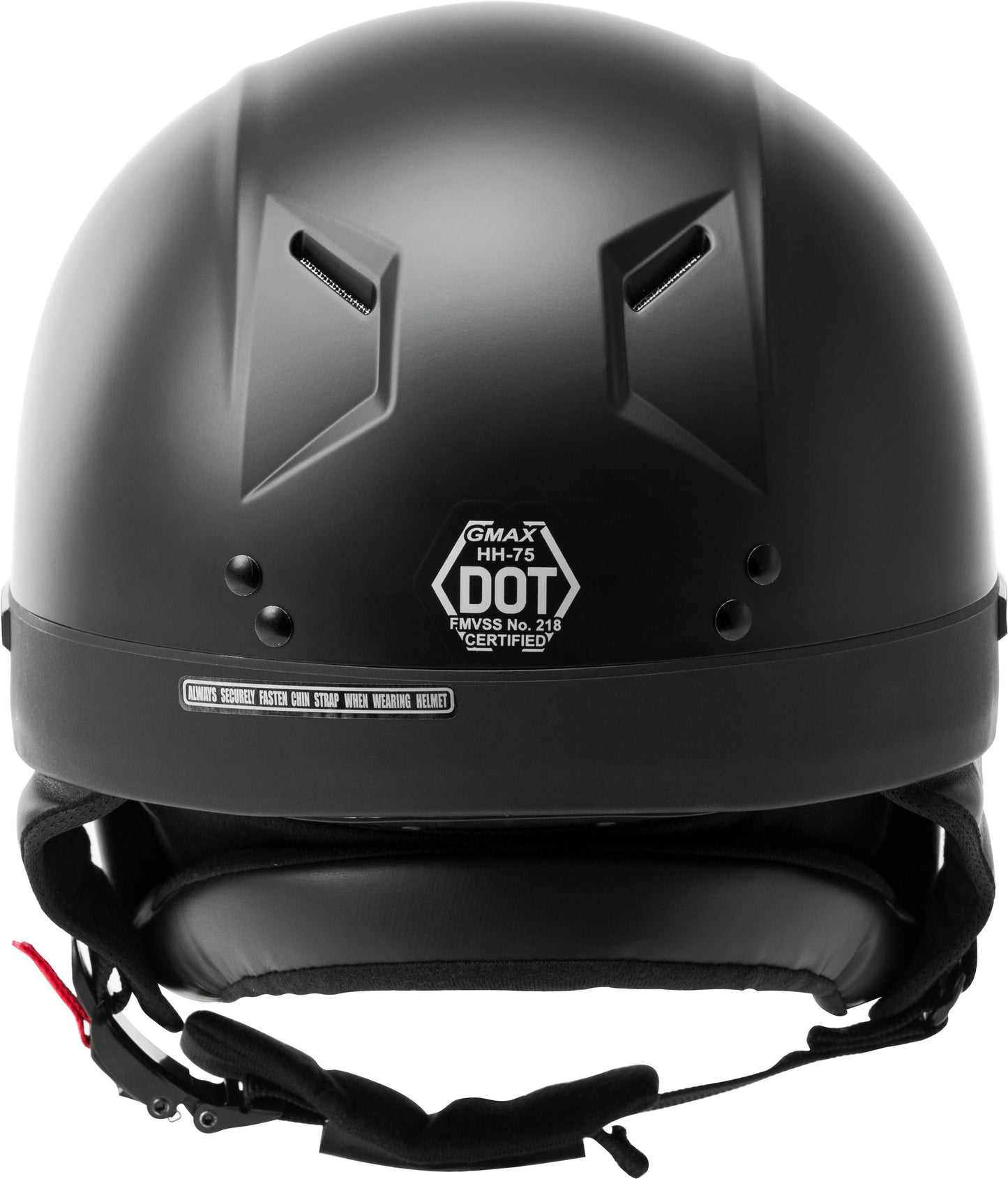 Hh 75 Half Helmet Matte Black Xl