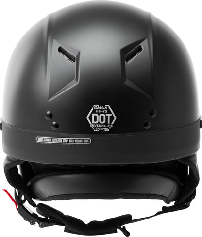 Hh 75 Half Helmet Matte Black Xl