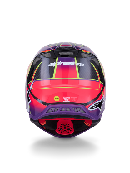 Supertech S M10 Era Helmet Pnk/Violet/Ylw Fluo Glossy Xs