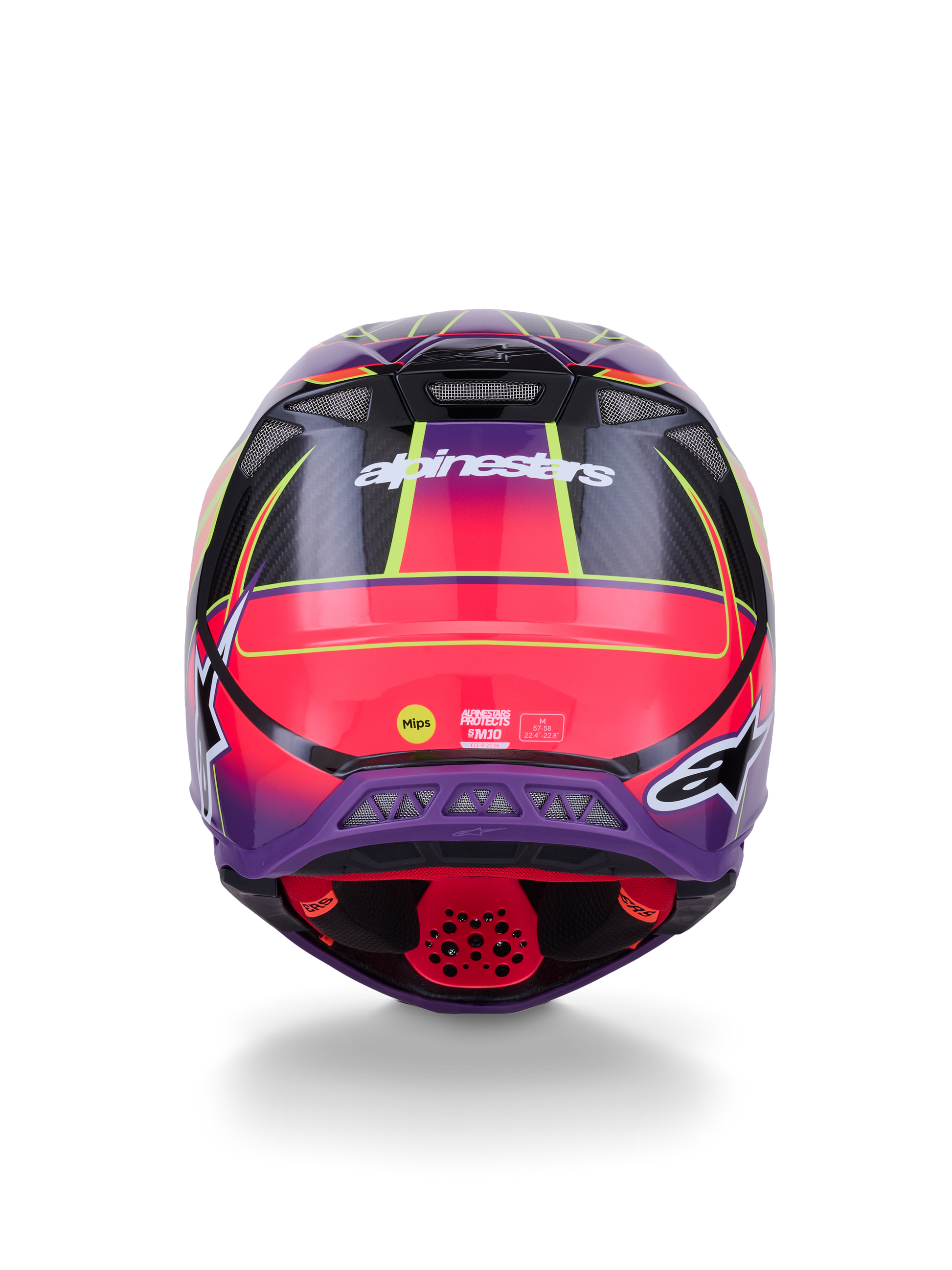 Supertech S M10 Era Helmet Pnk/Violet/Ylw Fluo Glossy Md