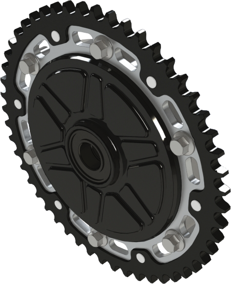 Cushdrive Conversion 51t Sprocket  Blk  Sil  Blk