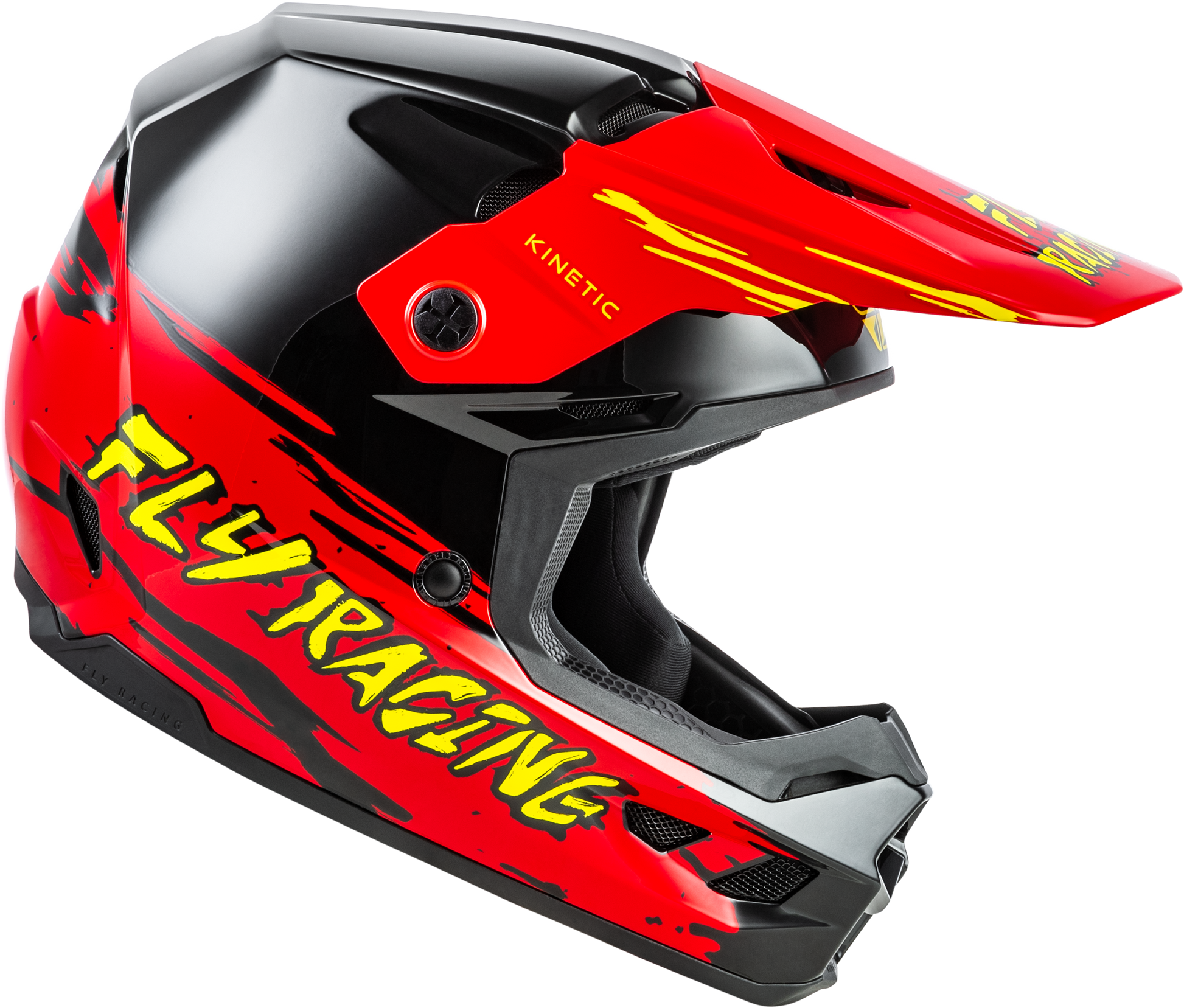 Youth Kinetic Surge Helmet Black/Red/Yellow Ym