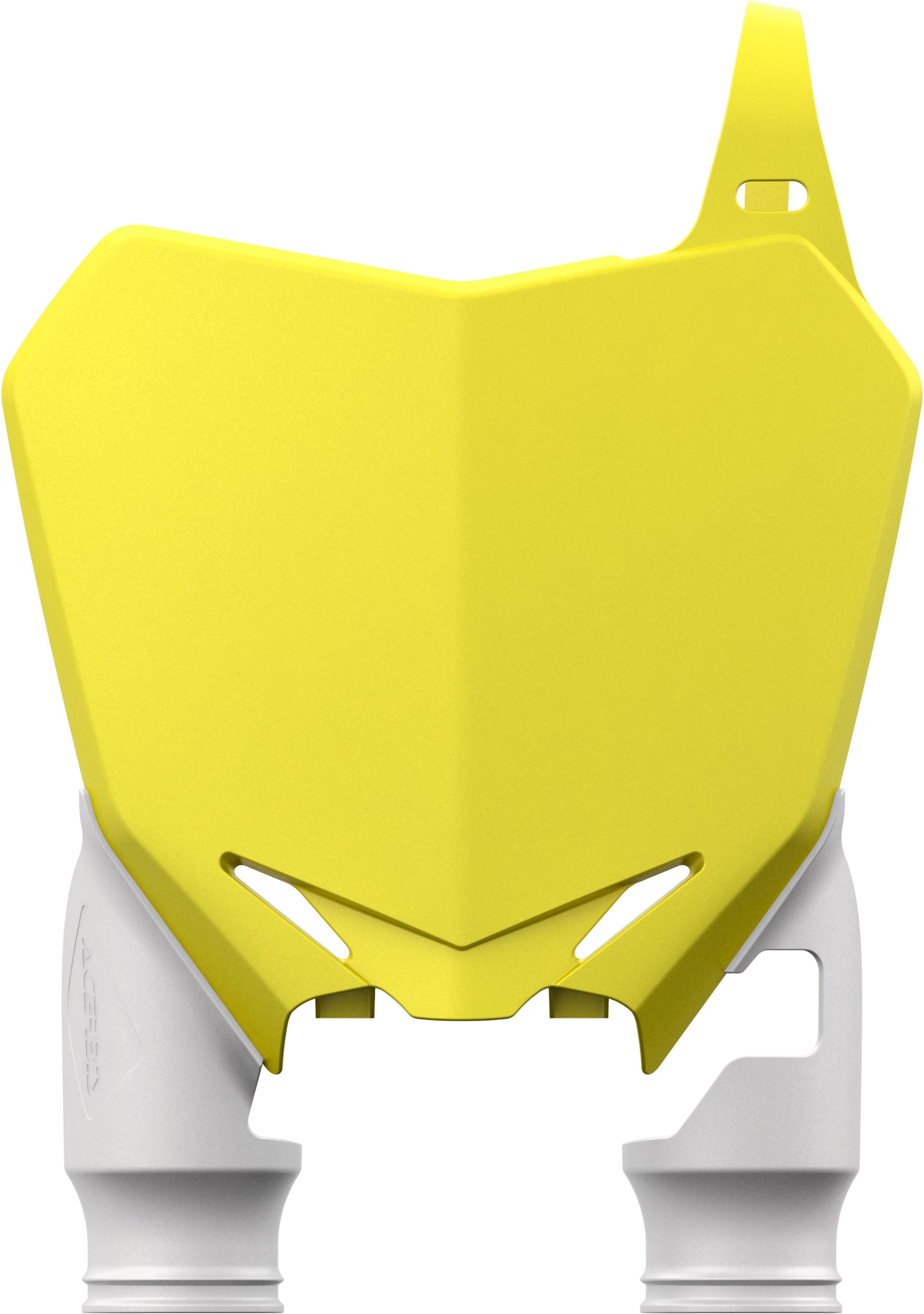 Front Number Plate Yellow White