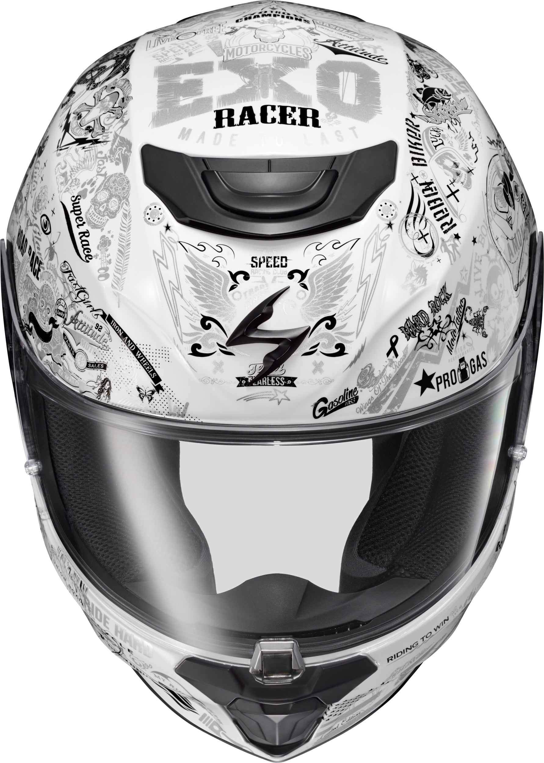 Exo R330 Full Face Helmet Shake 2 White Xl
