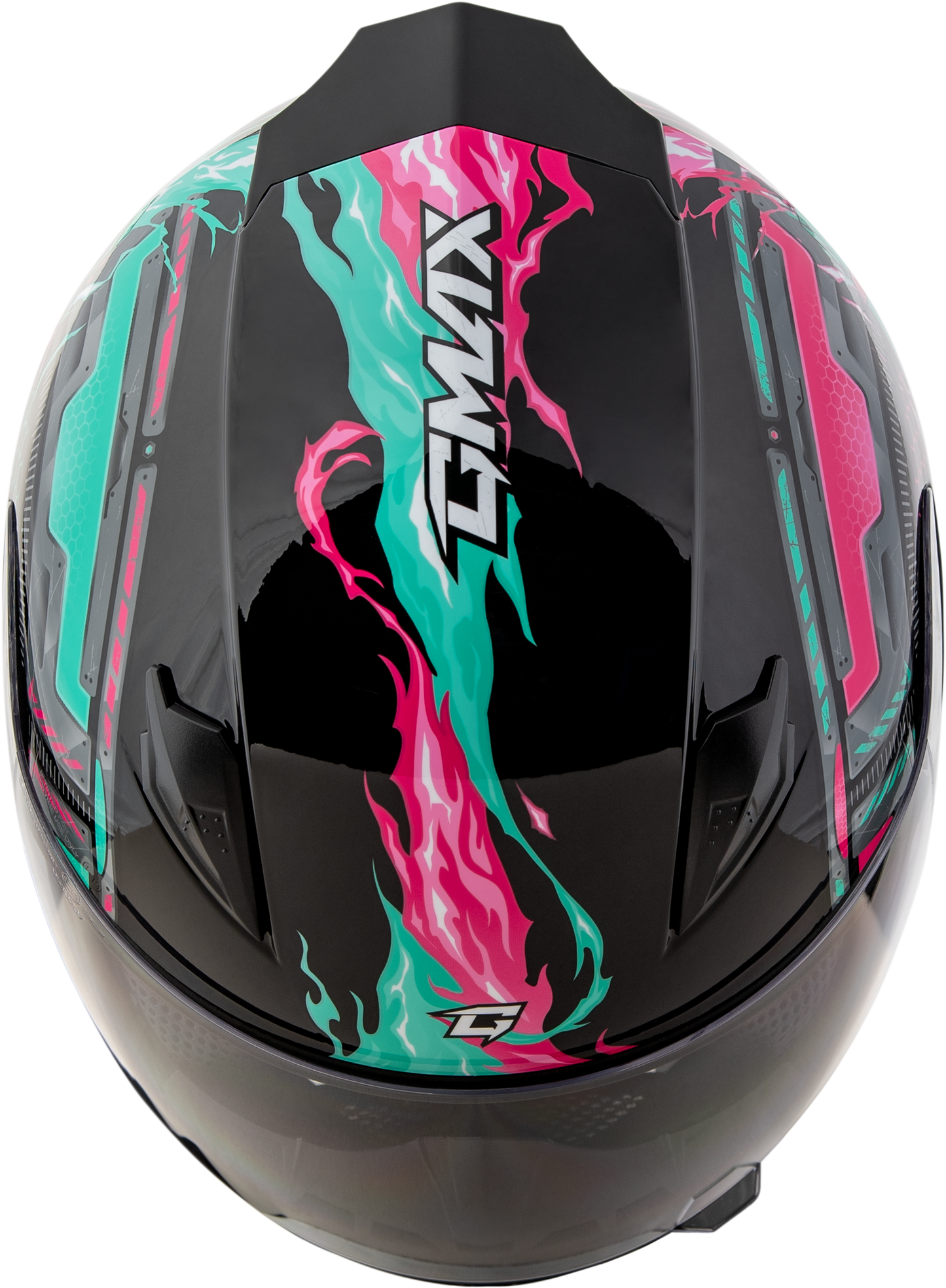 Gm 49y Charge Helmet Black/Pink/Aqua Yl