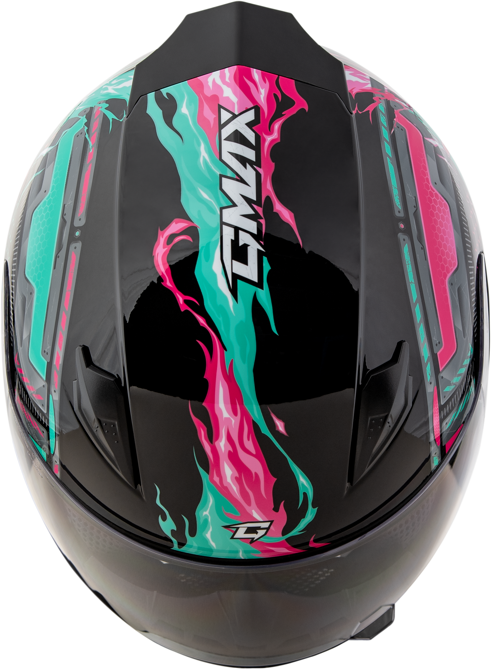 Gm 49y Charge Helmet Black/Pink/Aqua Yl