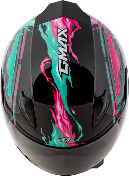 Gm 49y Charge Helmet Black/Pink/Aqua Ym