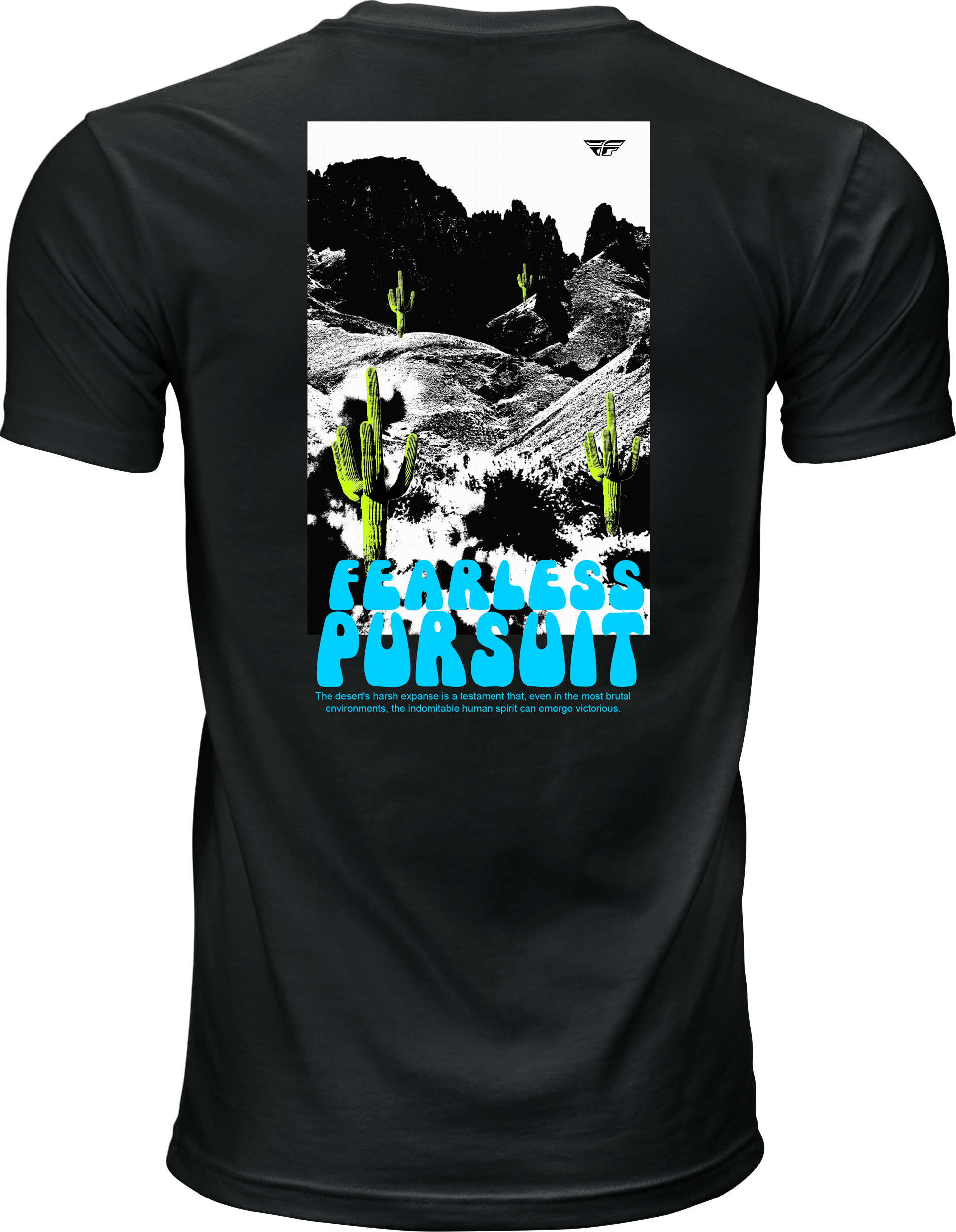 Fly Desert Tee Black Sm