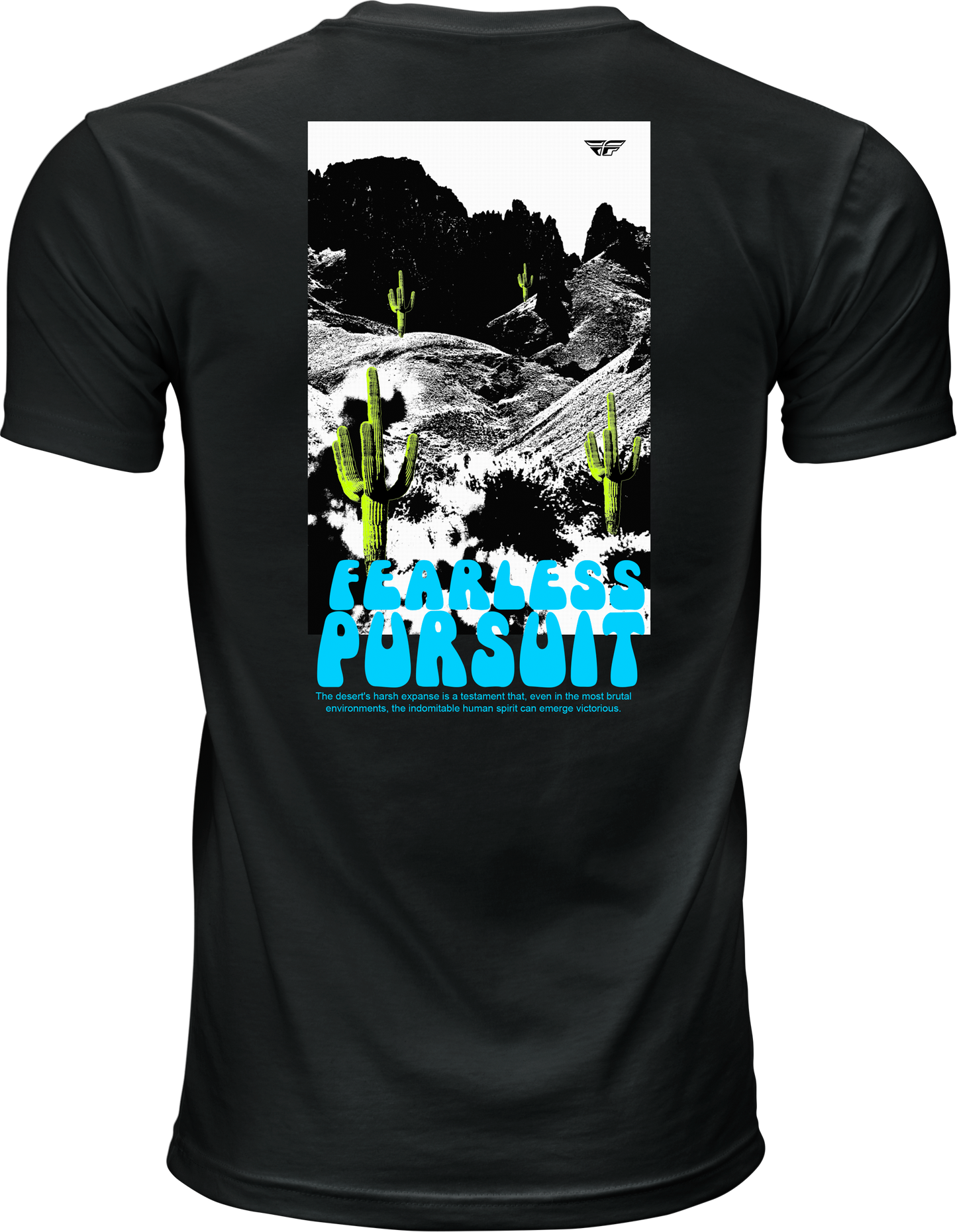 Fly Desert Tee Black Lg