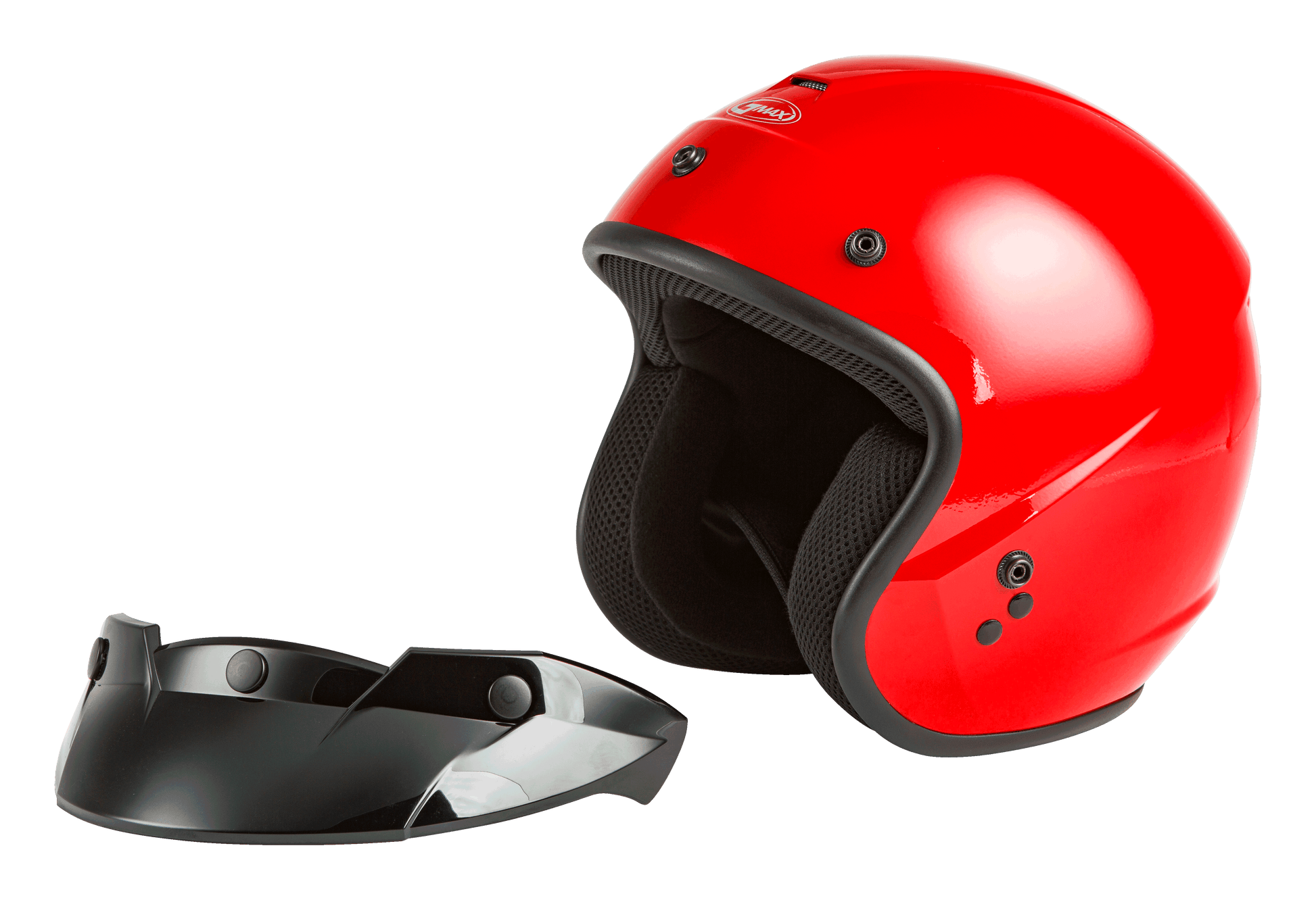 Of 2 Open Face Helmet Red 2x