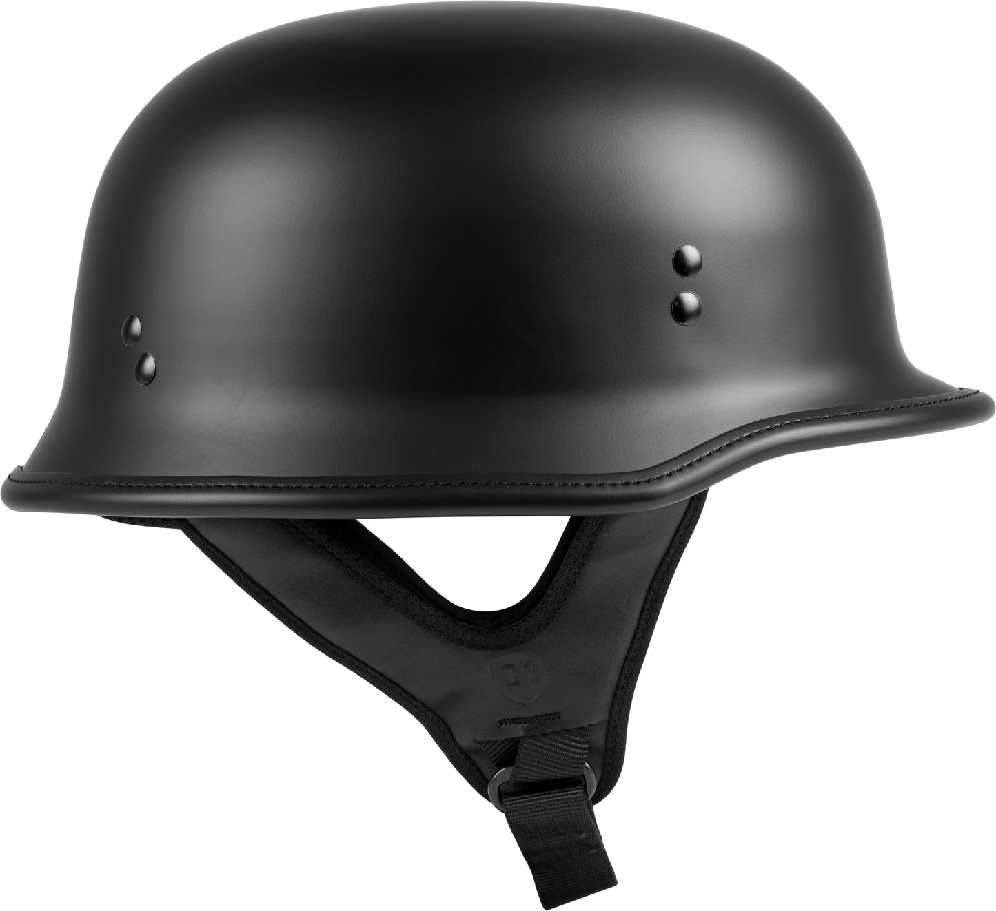 9mm German Beanie Helmet Matte Black 3x