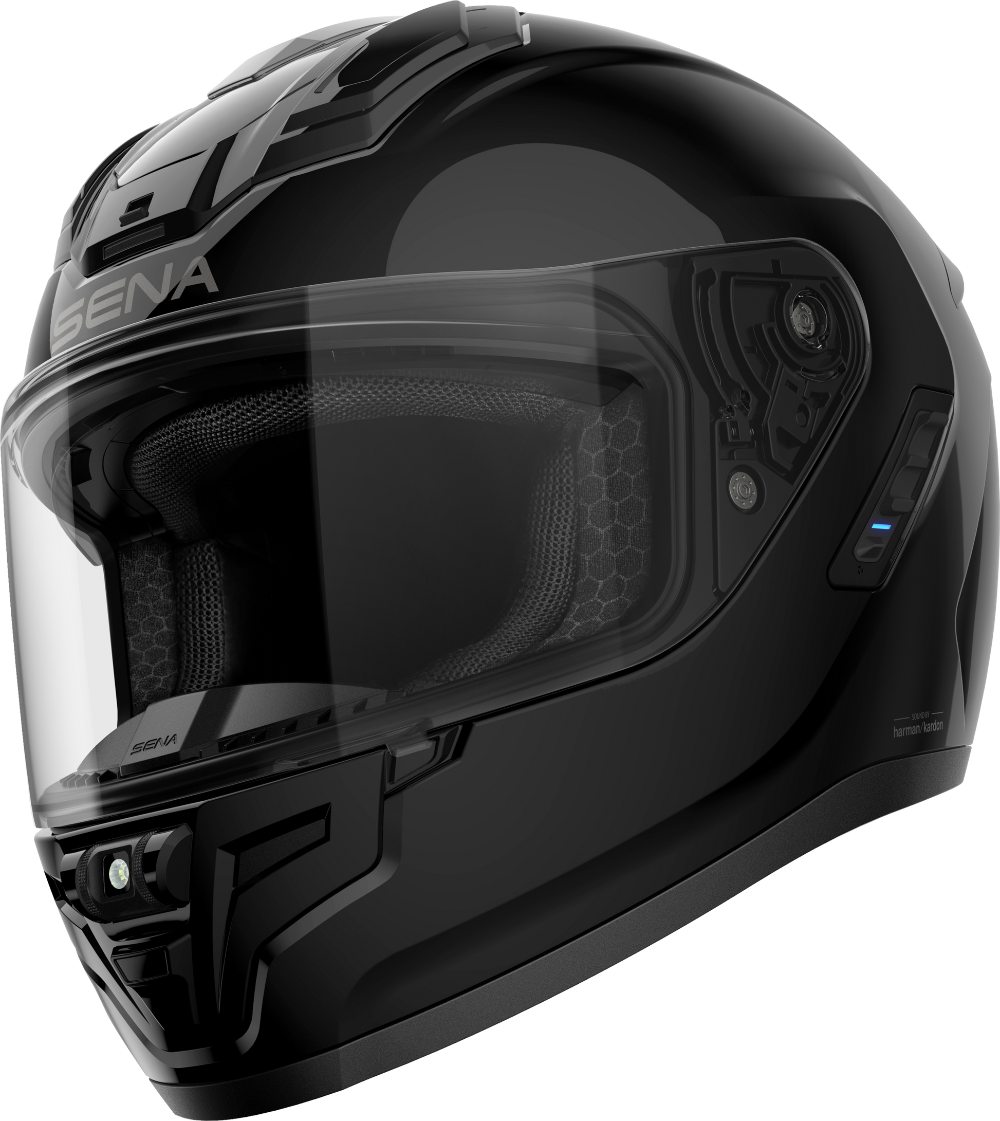 Phantom Ff Mesh Com Helmet Glossy Black Xl