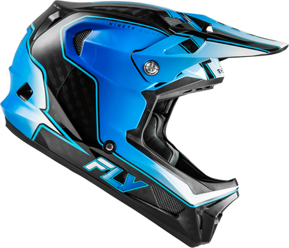 Werx R Flow Carbon Helmet Black Carbon/Blue/White Lg