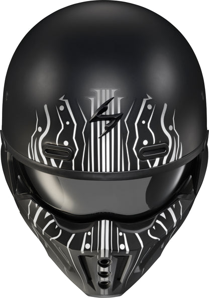 Covert X Open Face Helmet Tribe Matte Black/White Xl