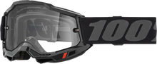 Accuri 2 Enduro Moto Goggle Black Clear Lens