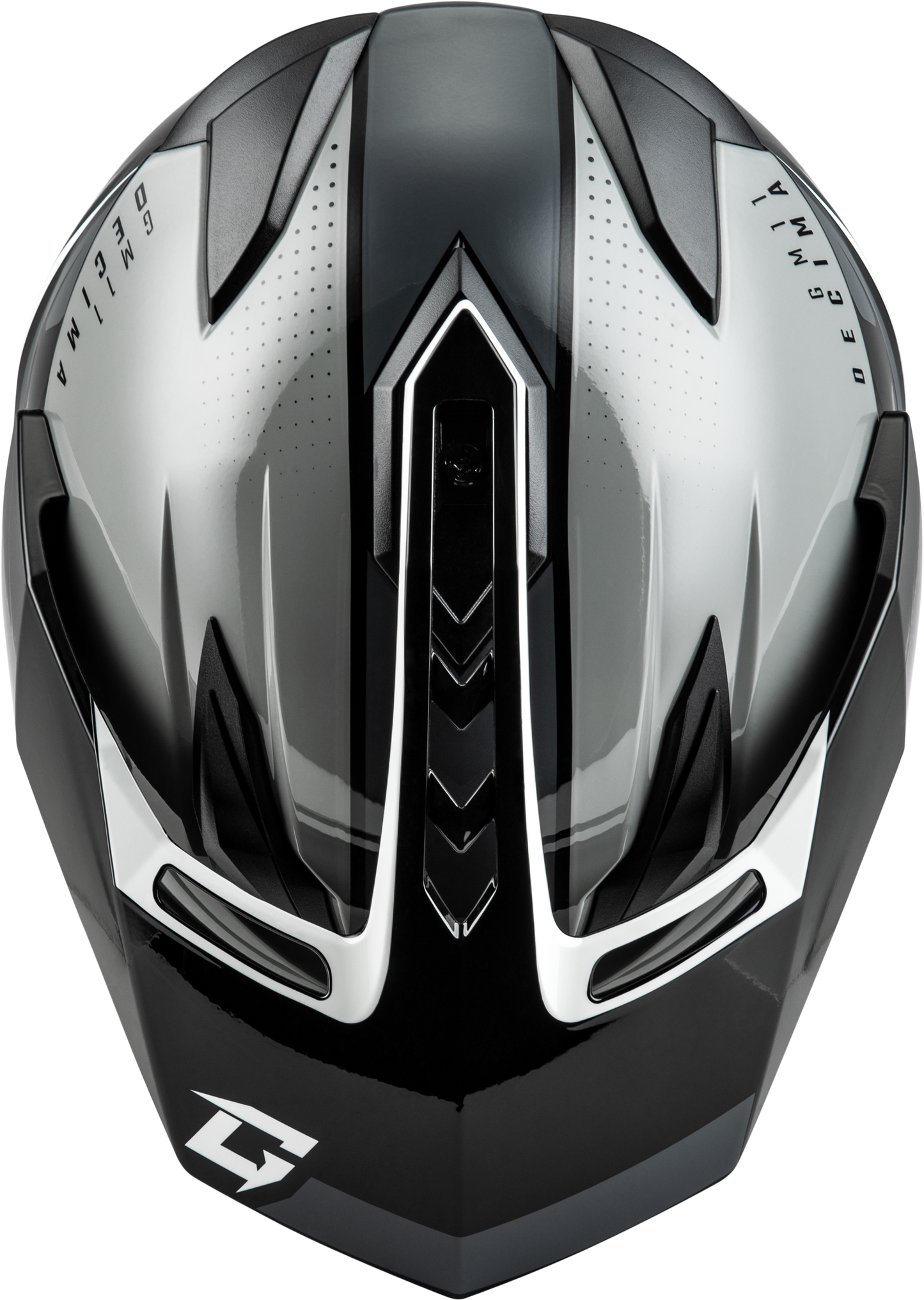 Gm 11 Decima Helmet Black/Grey/White Lg