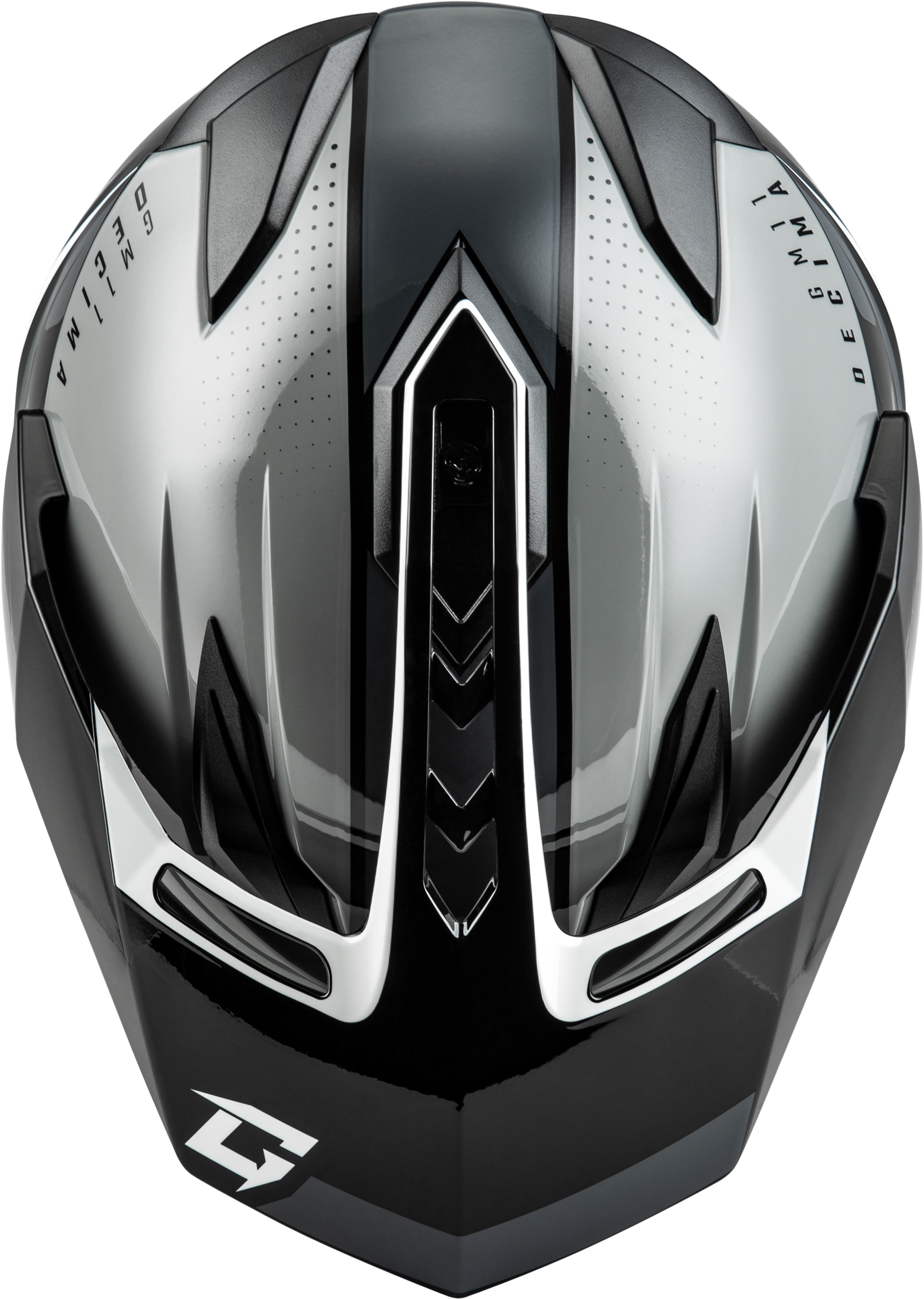 Gm 11 Decima Helmet Black/Grey/White Lg
