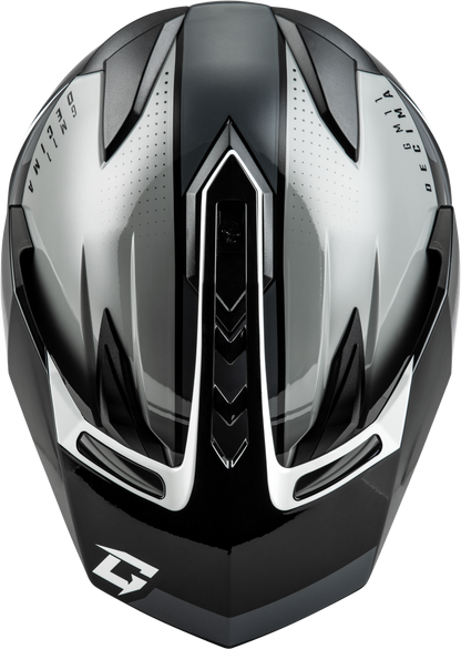 Gm 11 Decima Helmet Black/Grey/White Lg