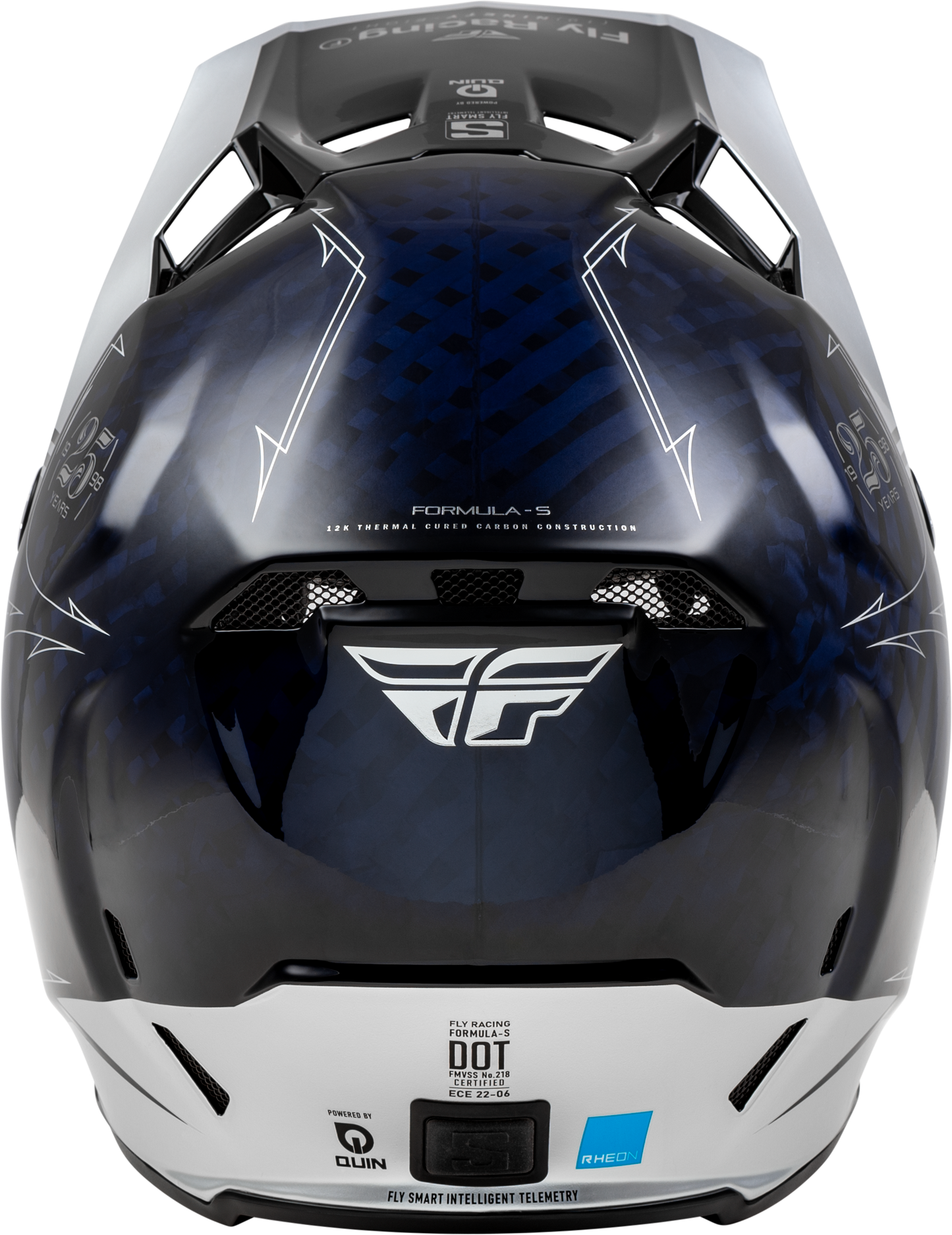 Formula S Carbon Legacy Helmet Blue Carbon/Silver Sm