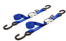 Tie Down Cam S Hook 1"X5.5' Blue Pair