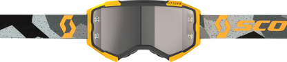 Fury Goggle Camo Grey/Ylw Silver Chrome Works