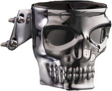 Skull Perch Mount Holder Chrome