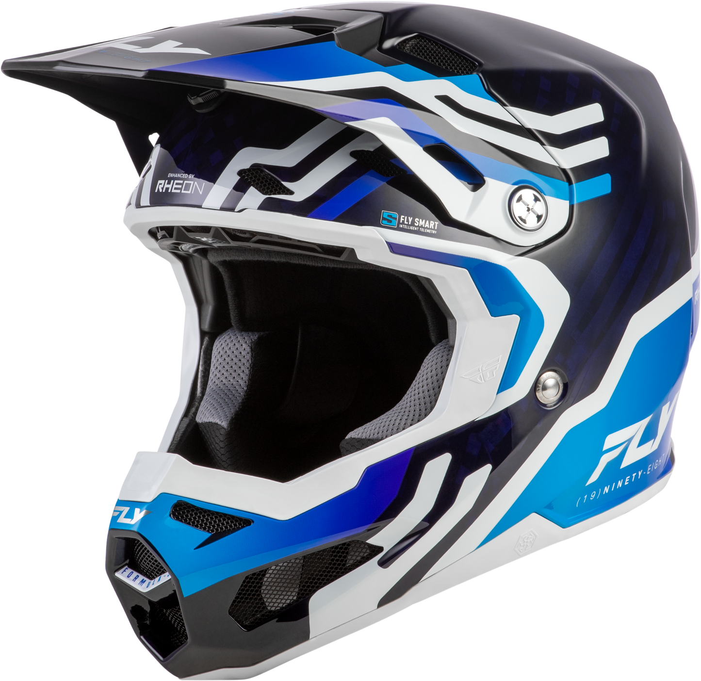 Formula S Carbon Byte Helmet Blue Carbon/Blue/White Lg
