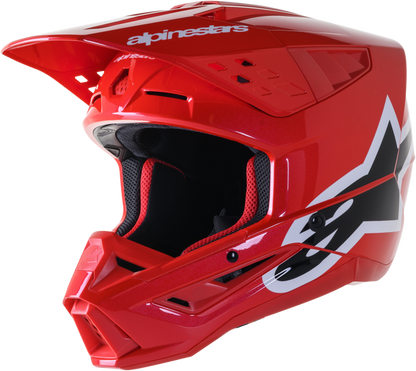 S M5 Corp Helmet Bright Red Glossy Lg