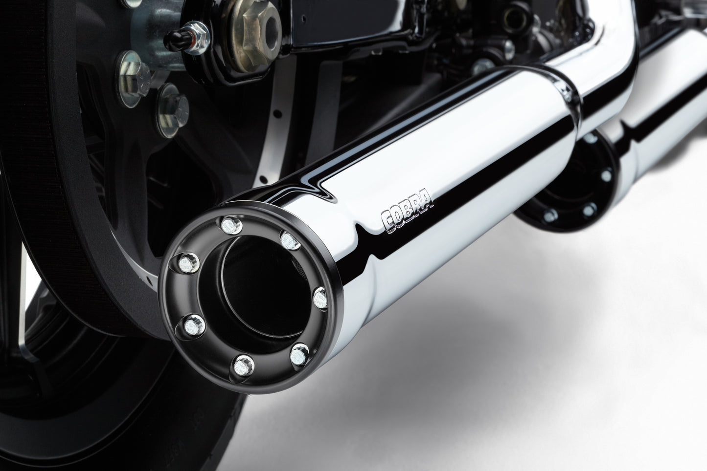 3" Rpt Slip Ons Chrome Sportster 04 13
