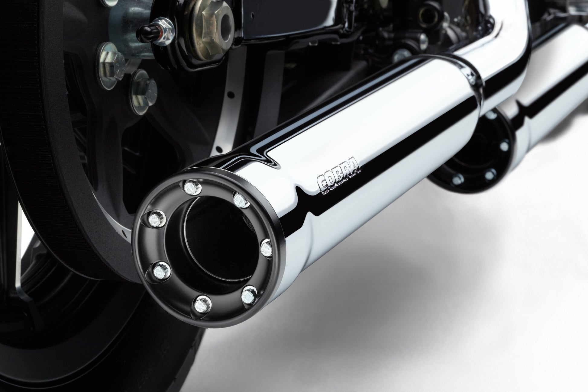 3" Rpt Slip Ons Chrome Sportster 04 13