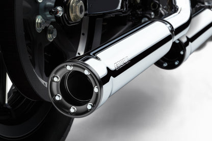 3" Rpt Slip Ons Chrome Sportster 04 13