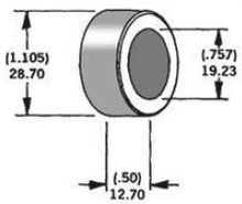 Axle Spacer Zinc 41607 83 3/4"X0.5"